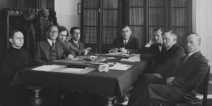 Posiedzenie Rady Głównej Konserwatorium Muzycznego w Warszawie w celu wyboru rektora i prorektora, 12.09.1930 r.