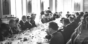 Ślub hrabiego Tadeusza Czackiego z hrabianką Marią Plater-Zyberk w maju 1938 r.