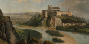 "Widok Tyńca pod Krakowem" Saturnina Świerzyńskiego.