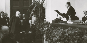 Uroczystość 25-lecia Towarzystwa Naukowego Warszawskiego w listopadzie 1932 roku.