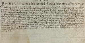 Strona z rękopisu Andrzeja Dell`Aqua "Praxis ręczna działa. Księga I. Traktat I".