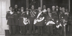 Wręczenie Wielkiemu Mistrzowi Zakonu Kawalerów Maltańskich orderu Orła Białego w kwietniu 1932 roku.