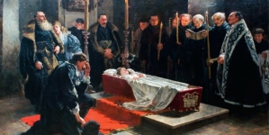 "Stanisław Oświęcim przy zwłokach Anny Oświęcimówny" Stanisława Wojciecha Bergamana.