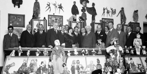 Wystawa lalek artystki malarki Stefanii Łazarskiej w 1932 roku.