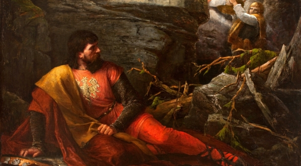  "Król Łokietek w grocie Ojcowa" Marii Magdaleny Andrzejkowicz-Butowt.  