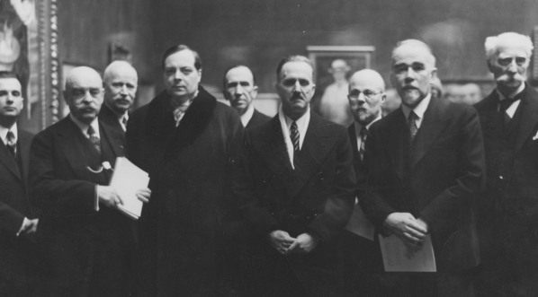  Otwarcie wystawy Aleksandra Augustynowicza, Józefa Mehoffera, Konstantego Wróblewskiego, malarza bułgarskiego Aleksandra Dobrinowa oraz wystawy ogólnej w Towarzystwie Zachęty Sztuk Pięknych w Warszawie 13.03.1937 r.  