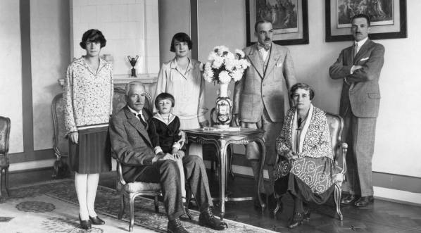  Prezydent RP Ignacy Mościcki z rodziną w 1929 r.  
