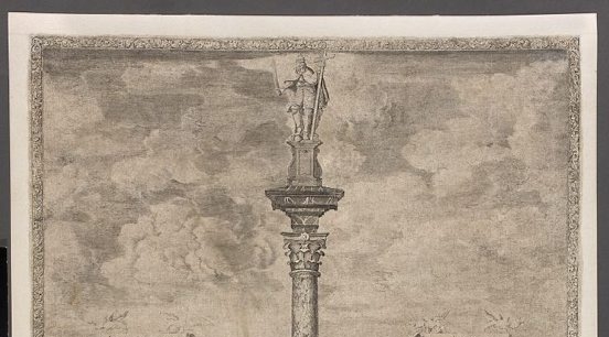  "Kolumna Zygmunta III Wazy w Warszawie"  Willema Hondiusa.  