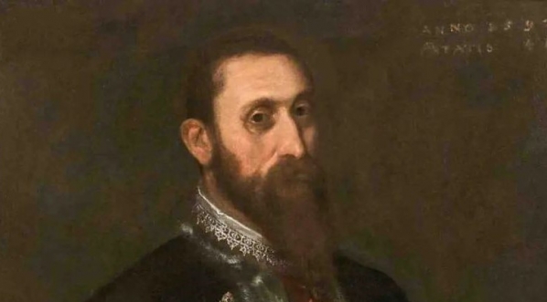  "Portret dworzanina królewskiego Stanisława Sobieskiego w wieku 41 lat" Leandro Bassano.  