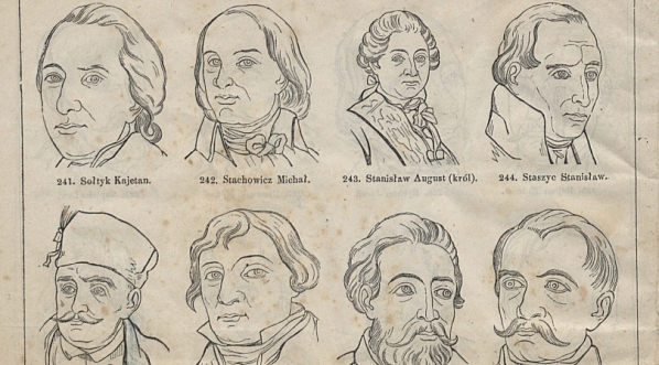  Strona 16 "Atlasu 300 portretów w drzeworytach zasłużonych w narodzie Polaków i Polek" z roku 1860.  