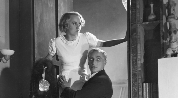  Karolina Lubieńska i Antoni Różycki w przedstawieniu „Chce właśnie Ciebie” w Teatrze Letnim w Warszawie w sierpniu 1933 roku.  