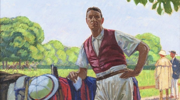  "Portret księcia Leona Radziwiłła w stroju polo w Bagatelle" Bernarda Bouteta de Monvela.  