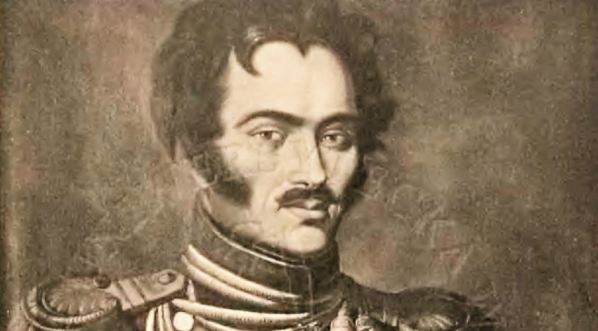 "Karol Przezdziecki, porucznik trzeciego batalionu legii polskiej we Włoszech, potem pułkownik wojsk Napoleońskich."  