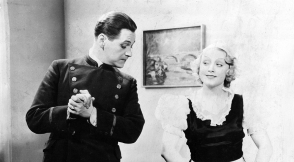  Eugeniusz Bodo i Loda Niemirzanka w filmie "Jaśnie pan szofer" z roku 1935.  