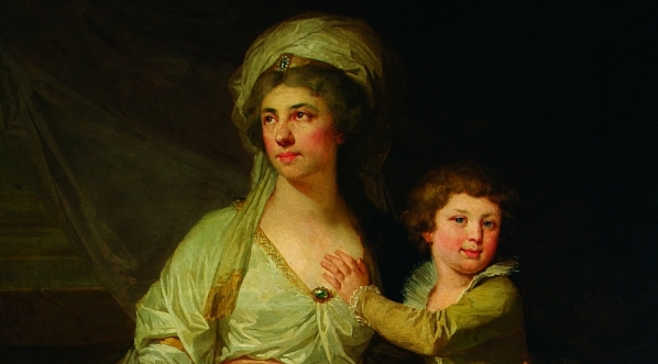  "Portret Teresy z Ossolińskich Potockiej z wnukiem Alfredem" Jana Chrzciciela Lampiego.  