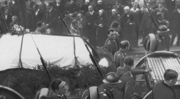  Pogrzeb śp. porucznika WP Jan Łyska w Cieszynie w 1929 r.  