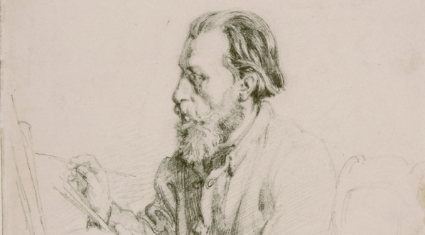  Reprodukcja rysunku "Portret Augusta Cieszkowskiego".  