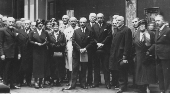  Uroczyste otwarcie wystawy prac Stanisława Wyspiańskiego w Towarzystwie Zachęty Sztuk Pięknych w Warszawie 20.05.1933 r.  