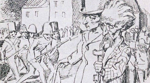  Ilustracja Bruno Schulza do książki "Sanatorium pod klepsydrą".  