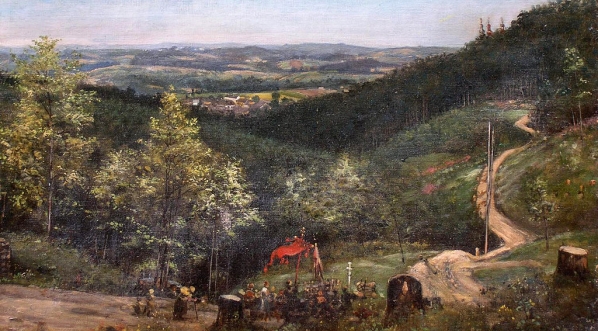  "Widok na Kalwarię" Władysława Rossowskiego.  