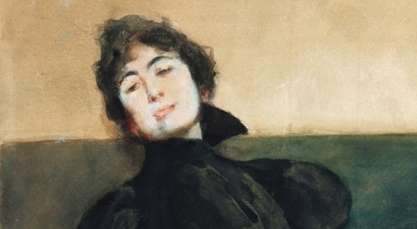  "Portret Gabrieli Zapolskiej" Juliana Fałata.  