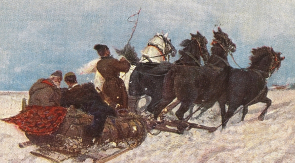  Reprodukcja obrazu Józefa Chełmońskiego.  