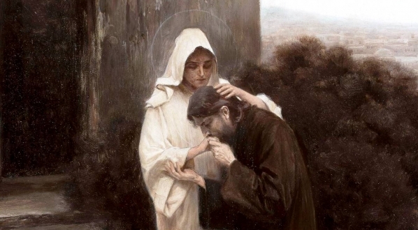  "Pożegnanie Chrystusa z Marią" Piotra Stachiewicza.  