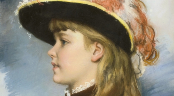  "Portret córki Heleny z pieskiem" Alfreda Izydora Romera.  