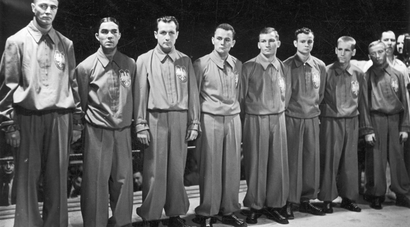  Reprezentacja Polski na mecz bokserski Polska – Niemcy w Poznaniu we wrześniu 1935 r.  