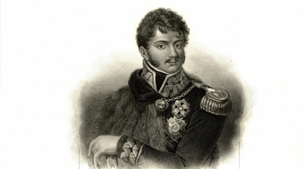  "Joseph Poniatowski" - staloryt Hopwooda wedle wzoru Brodowskiego.  