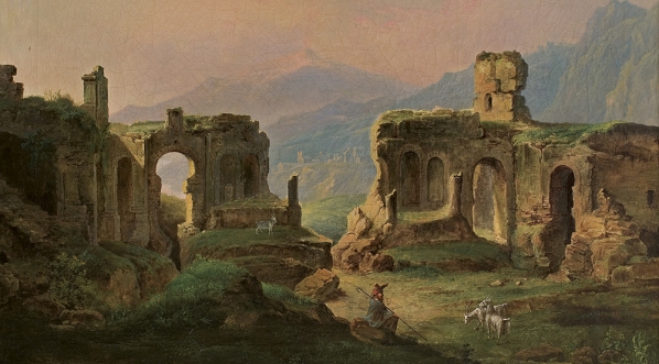  "Pejzaż z ruinami" Adama Wiktora Malinowskiego.  