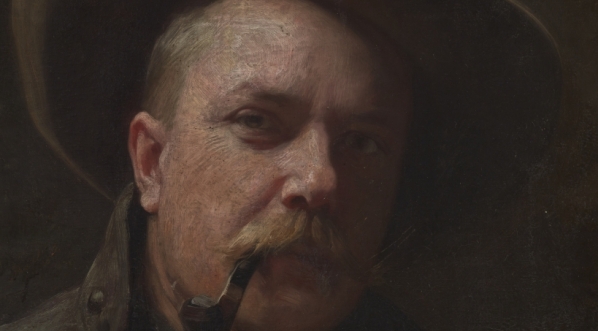  "Autoportret w kapeluszu" Damazego Kotowskiego.  