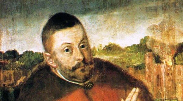  "Król Stefan Batory i płonący klasztor w Oliwie" Hermana Hahna.  