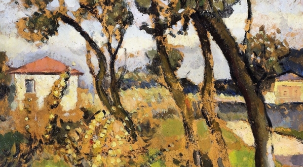  "Pejzaż z zabudowaniami" Mariana Szczyruły.  