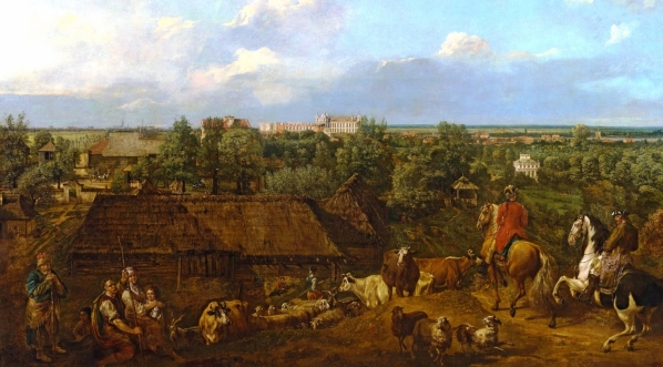  "Widok Ujazdowa i Łazienek" Bernardo Bellotto.  