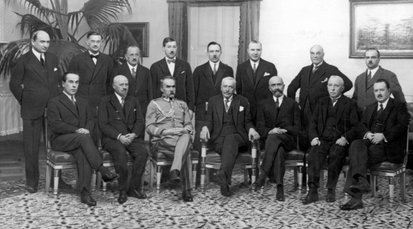  Zaprzysiężenie gabinetu premiera Walerego Sławka, Warszawa 29.03.1930 rok.  