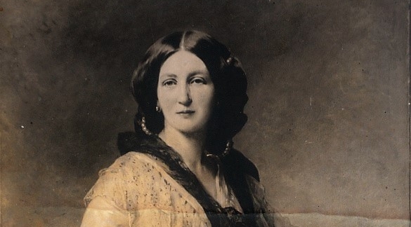  Fotografia zaginionego obrazu Franza Xavera Winterhaltera "Maria Przeździecka z Tyzenhauzów".  