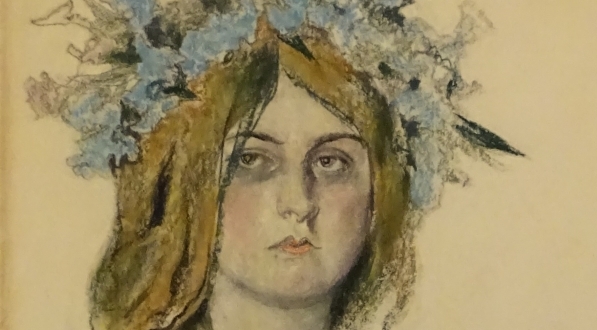  "Portret Władysławy Ordonówny w roli Krasawicy w sztuce "Bolesław Śmiały"" Stanisława Wyspiańskiego.  