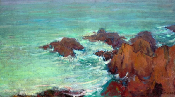  "Morze w Bretanii" Władysława Ślewińskiego.  