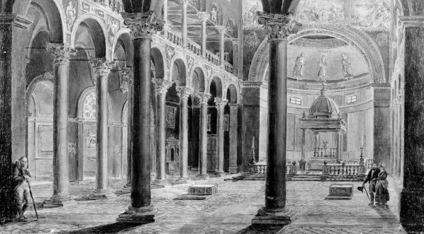  "Wnętrze Kościoła św. Agnieszki w Rzymie" Jana Klemensa Minasowicza.  