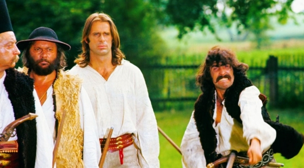  Na planie filmu "Janosik" w 1973 roku.  