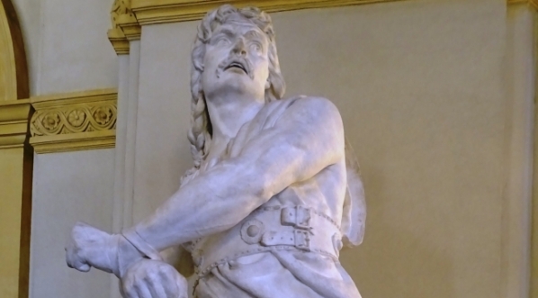  "Słowianin zrywający pęta" Stanisława Romana Lewandowskiego.  