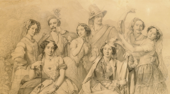  "Artyści baletu sceny warszawskiej 1853" Józefa Simmlera.  