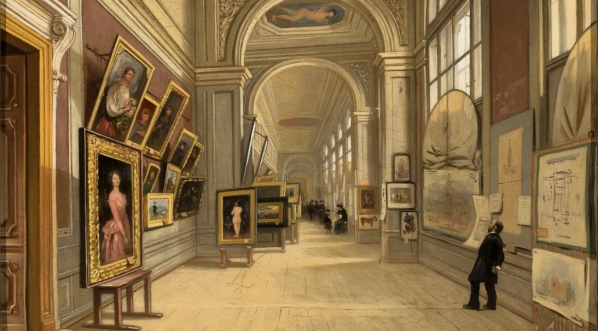  "Wnętrze wystawy TZSP w gmachu b. klasztoru Bernardynów" Władysława Aleksandra Maleckiego.  