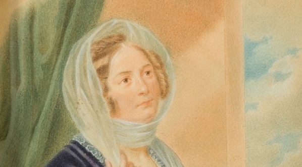  "Portret damy w granatowej sukni" ("Portret Leontyny Halpertowej") Stanisława Marszałkiewicza.  