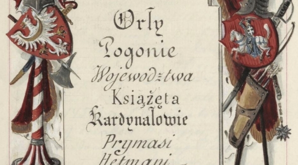  Strona tytułowa albumu Bolesława Starzyńskiego  "Herby Rzeczypospolitej Polskiej i W. X. Litewskiego. T. 1"  