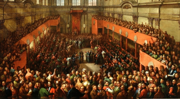  "Uchwalenie Konstytucji 3 Maja" Kazimierza Wojniakowskiego.  