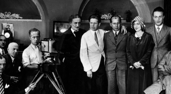  Na planie filmu Ryszarda Ordyńskiego "Janko Muzykant" z 1930 roku.  