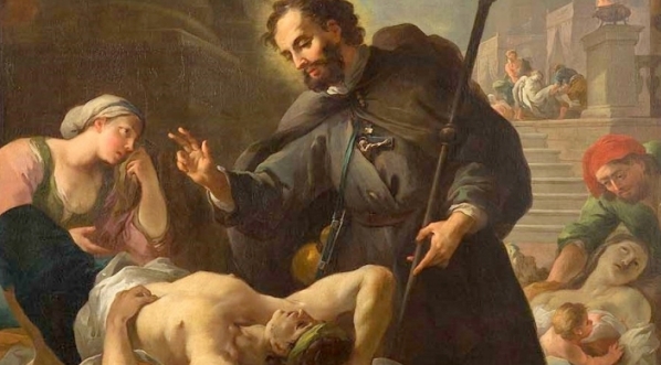  "Św. Roch odwiedzający chorych" Marcina Altomonte.  