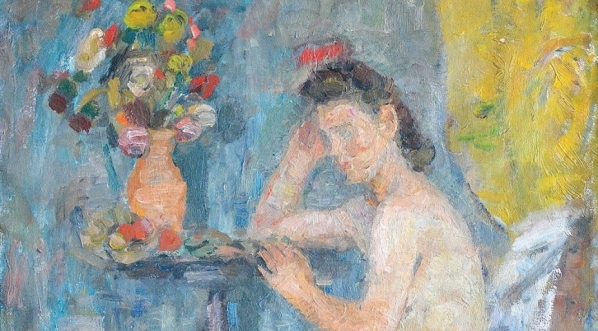  "Akt z kwiatami" Jana Seweryna Sokołowskiego.  